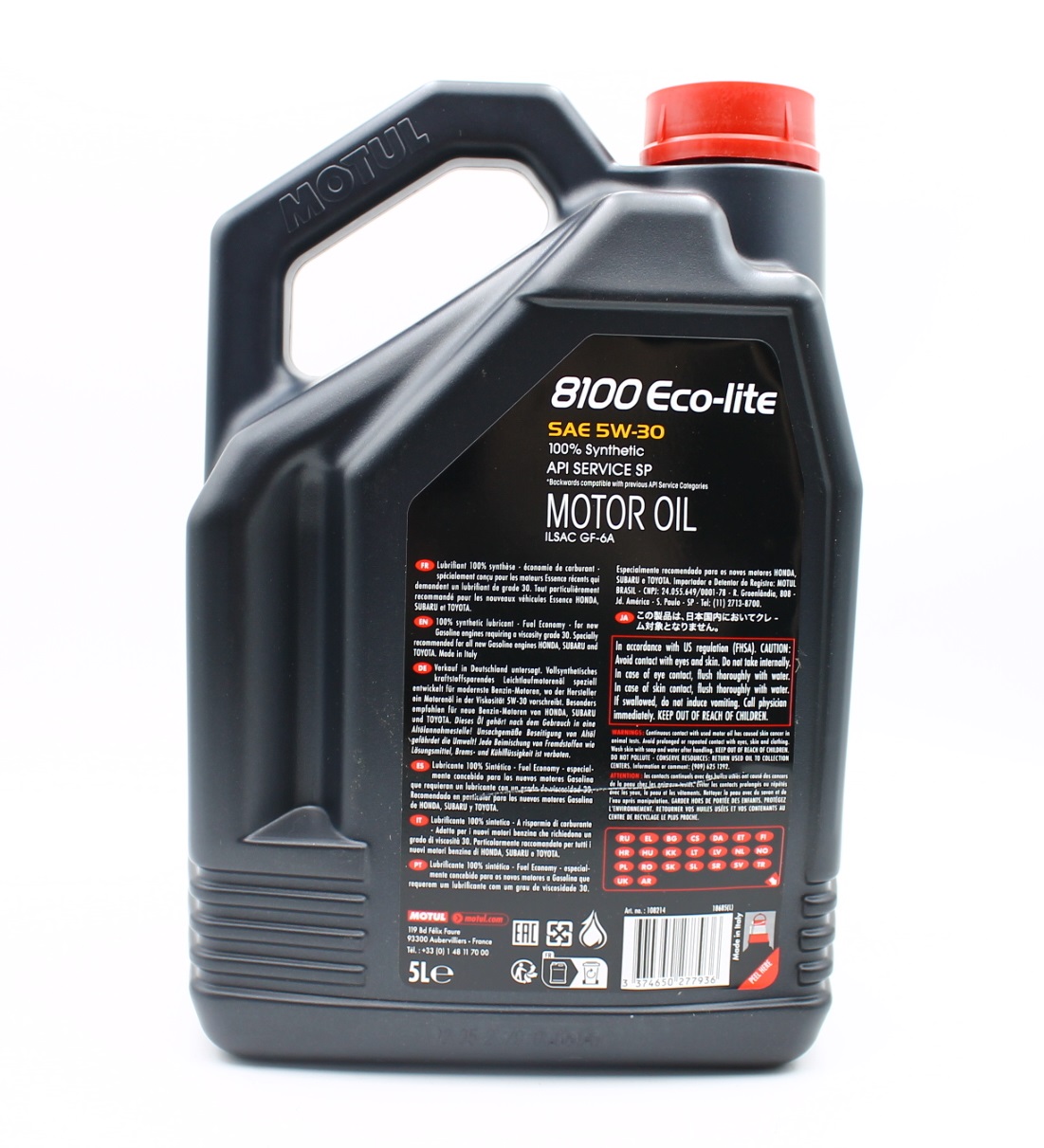 113498 MOTUL СИНТЕТИЧЕСКОЕ МОТОРНОЕ МАСЛО ~ 5W30 5Л 8100 ECO-LITE (SP GF-6)
