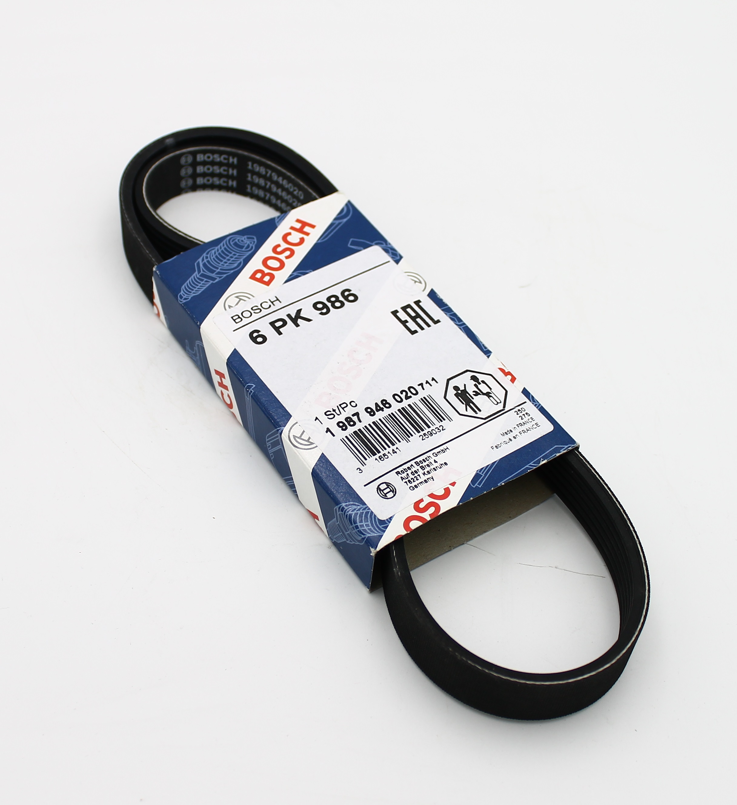 1987946020 BOSCH РЕМЕНЬ ПОЛИКЛИНОВОЙ 6PK986