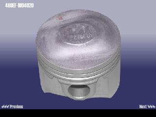 480EF1004020 CHERY ПОРШЕНЬ STD AMULET