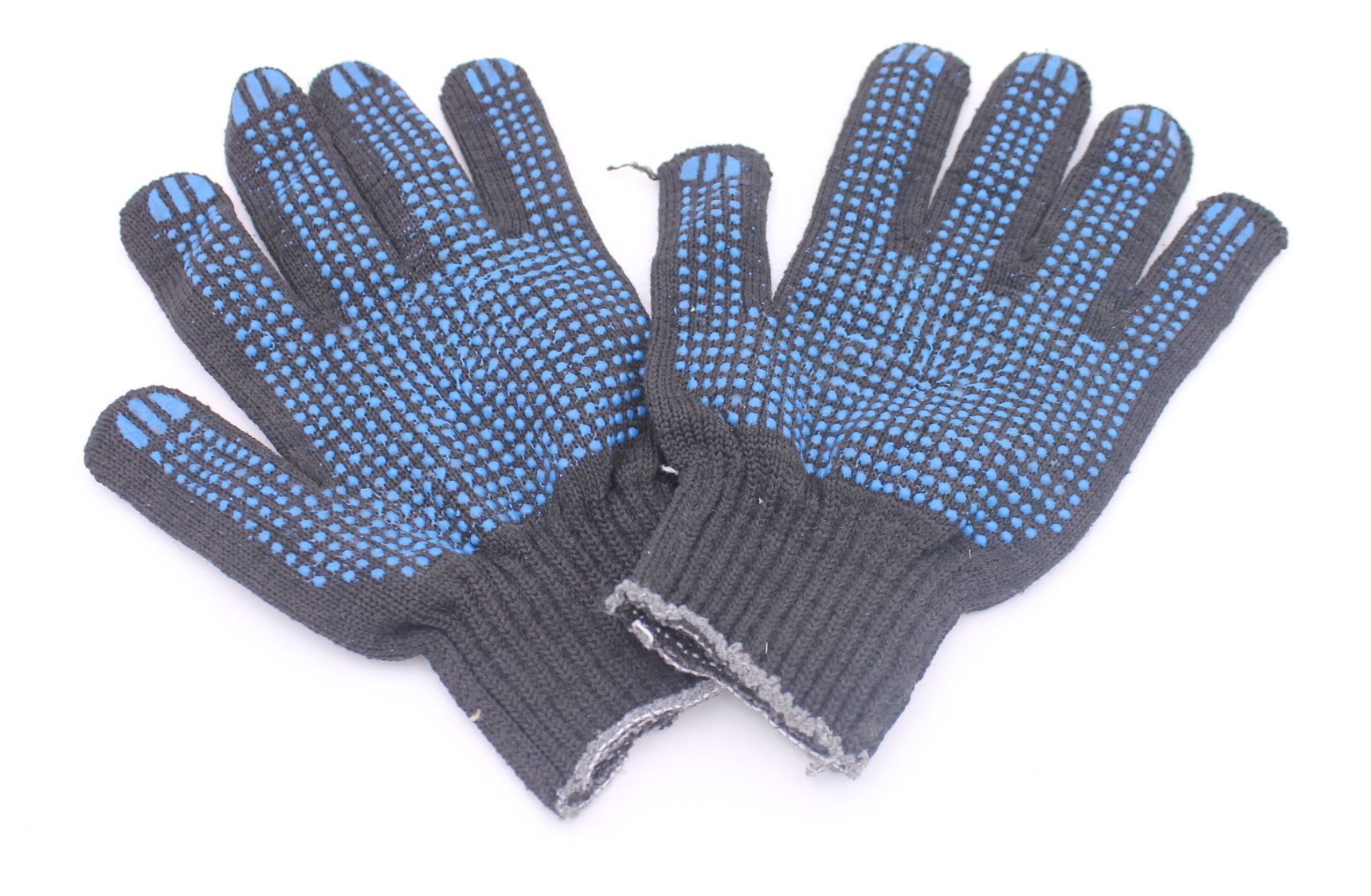 5078950 ДМИТРОВСКИЙ ТРИКОТАЖ ПЕРЧАТКИ С РЕЗИНОВЫМИ ТОЧКАМИ ПВХ 10КЛАСС (6) ЧЕРНЫЕ