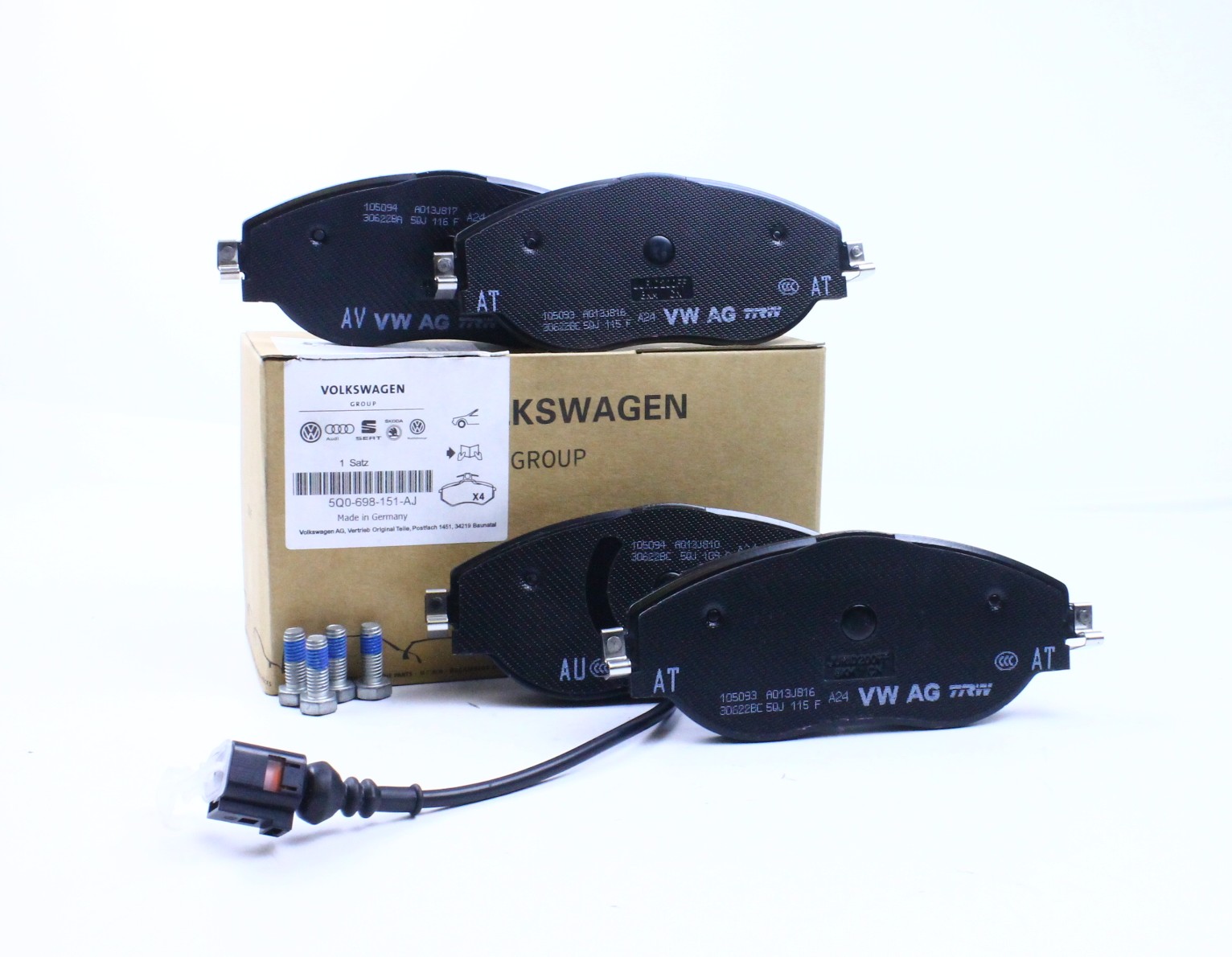 5Q0698151AJ VAG КОЛОДКИ ТОРМОЗНЫЕ ПЕРЕДНИЕ VAG