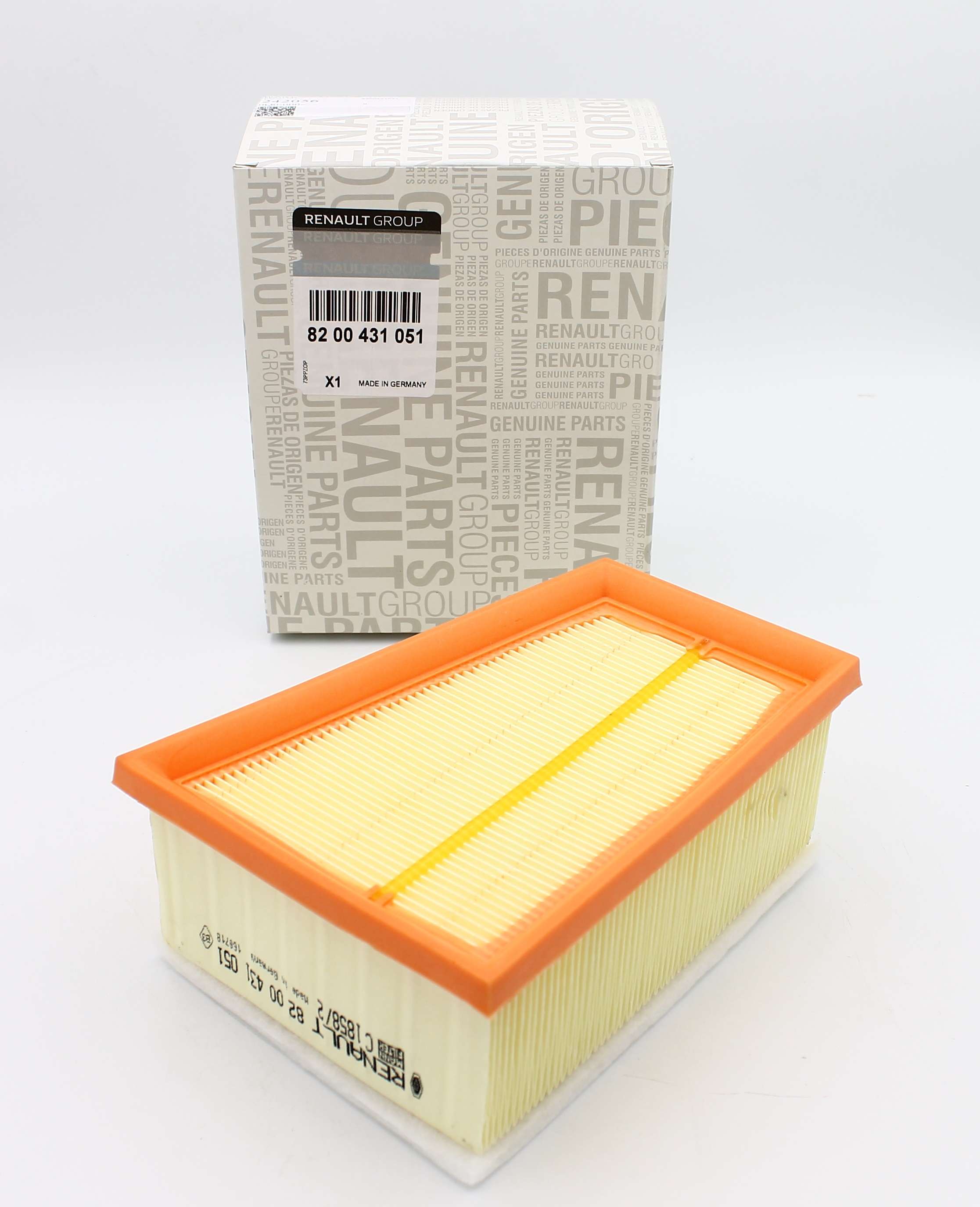 8200431051 RENAULT ФИЛЬТР ВОЗДУШНЫЙ RENAULT/LADA/NISSAN K4M/F4R (1.4/1.6/2.0)