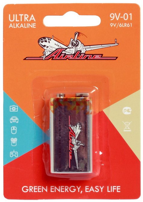 9V01 AIRLINE БАТАРЕЙКА 6LR61/КРОНА 9V