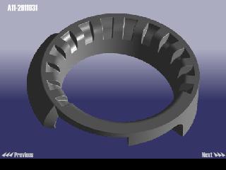 A112911031 CHERY ПРОСТАВКА ЗАДНЕЙ ПРУЖИНЫ НИЖНЯЯ AMULET (A11)(A15)