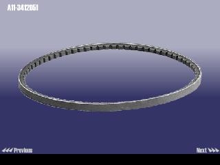 A113412051 CHERY РЕМЕНЬ ГУР AMULET / BONUS / BONUS 3 (10Х715)