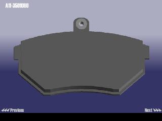 A113501080 CHERY КОЛОДКИ ТОРМОЗНЫЕ ПЕРЕДНИЕ AMULET / GEELY OTAKA БЕЗ АБС