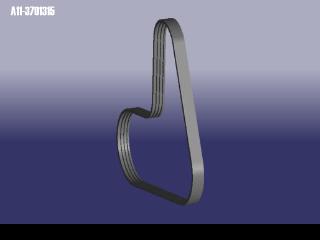 A113701315BA CHERY РЕМЕНЬ ПРИВОДНОЙ ГЕН./КОНД. AMULET/BONUS/ESTINA FL (6PK1268)