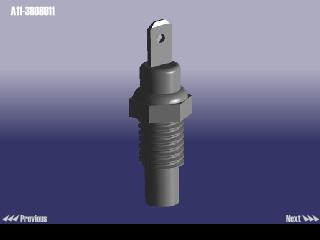 A113808011 CHERY ДАТЧИК ТЕМПЕРАТУРЫ ОХЛАЖДАЮЩЕЙ ЖИДКОСТИ НА РАДИАТОР AMULET