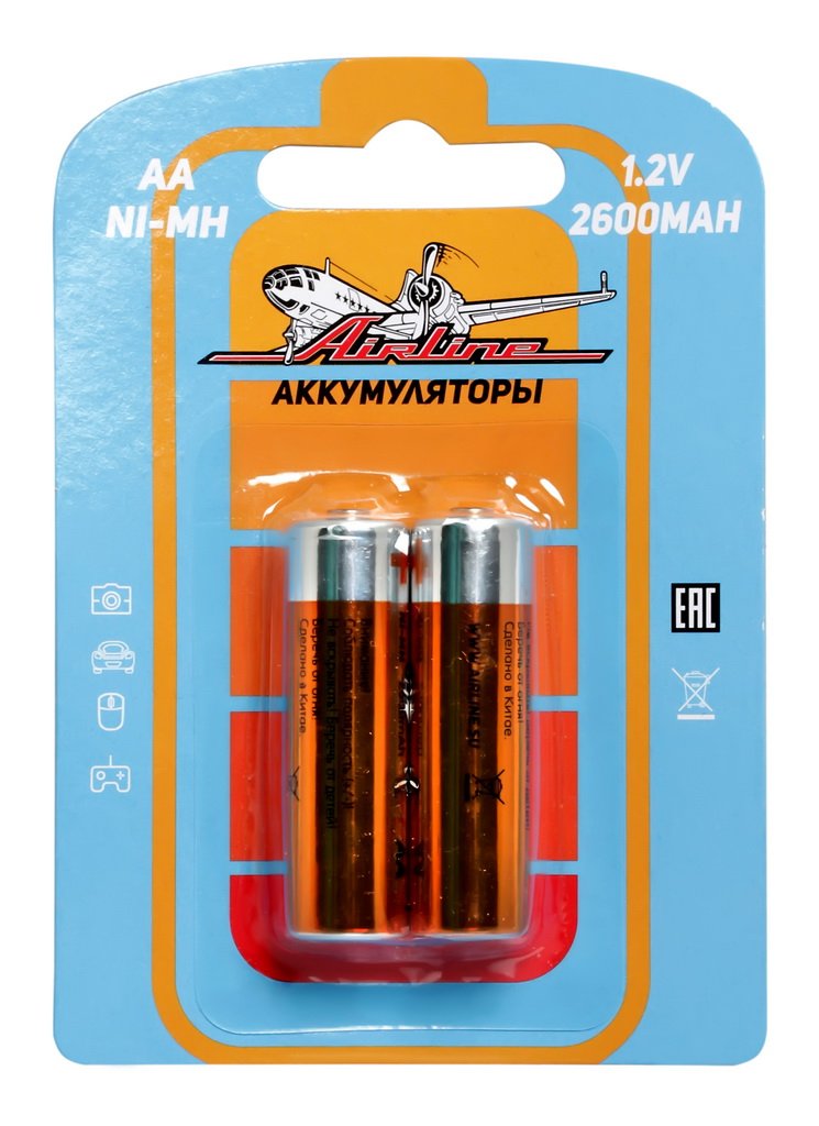 AA2602 AIRLINE ЭЛЕМЕНТ ПИТАНИЯ AA АККУМУЛЯТОР~ 2600 MAH 2ШТ.