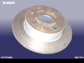 B113502075 CHERY ДИСК ТОРМОЗНОЙ ЗАДНИЙ B14 / B11