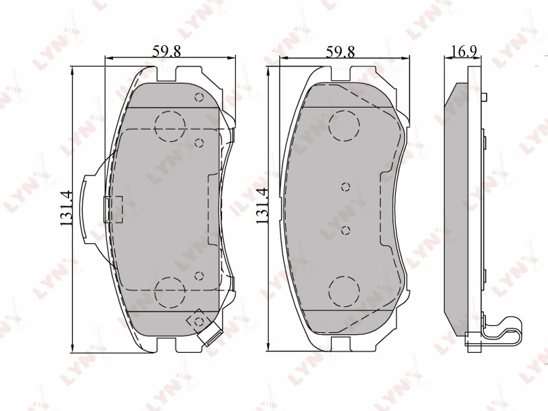 BD3602 LYNX КОЛОДКИ ТОРМОЗНЫЕ ПЕРЕДНИЕ TIGGO 7 PRO / 8 PRO