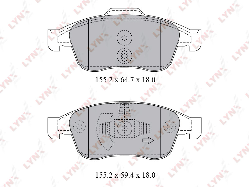 BD6317 LYNX КОЛОДКИ ТОРМОЗНЫЕ ПЕРЕДНИЕ DUSTER 2.0 1.5 DCI (ПОД ДИСК 280ММ) FLUENCE