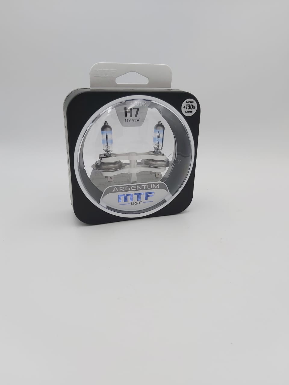H3A1207 MTF LIGHT ЛАМПА ГАЛОГЕННАЯ H7 12V 55W ARGENTUM +130%(КОМПЛЕКТ 2ШТ)3300К