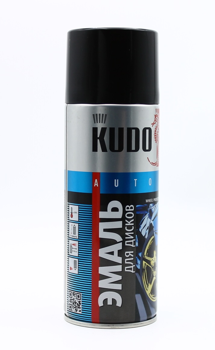 KU5203 KUDO КРАСКА ДЛЯ ДИСКОВ ЧЁРНАЯ 0.52Л
