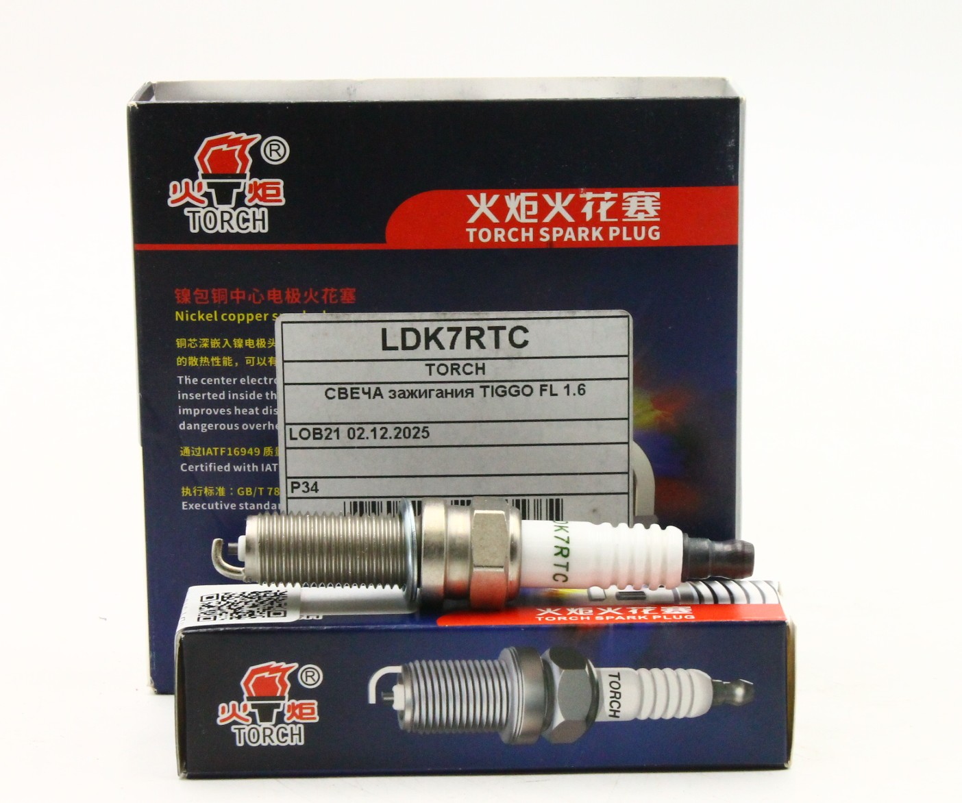 LDK7RTC TORCH СВЕЧА ЗАЖИГАНИЯ TIGGO FL 1.6 / ARRIZO / OMODA S5