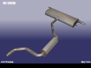 M111201310 CHERY ГЛУШИТЕЛЬ И РЕЗОНАТОР (В СБОРЕ) M11