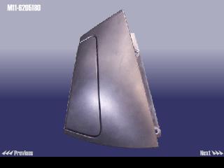 M116205180 CHERY РУЧКА ДВЕРИ НАРУЖНАЯ M11 ЗАДНЯЯ R