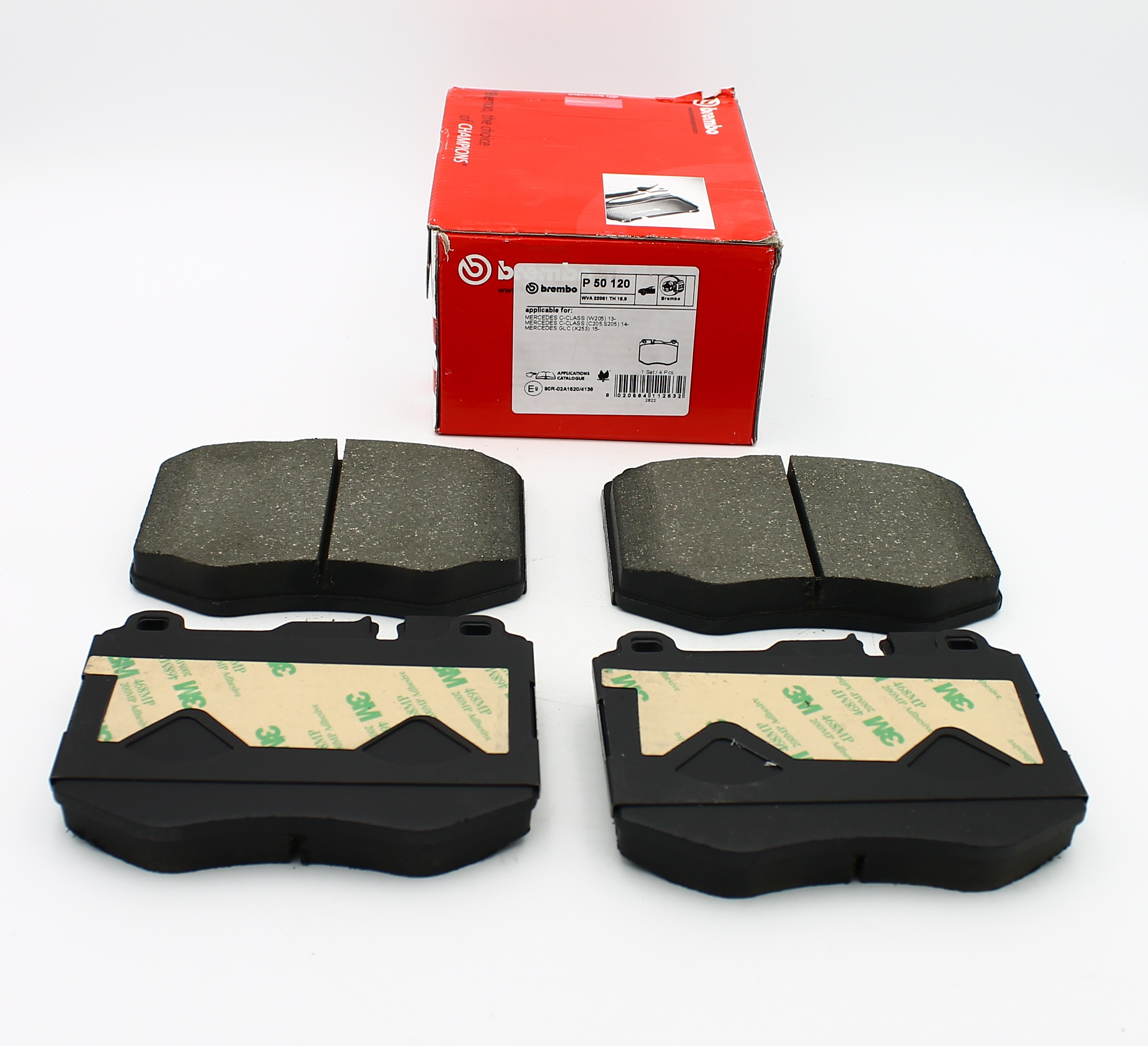 P50120 BREMBO КОЛОДКИ ТОРМОЗНЫЕ ПЕРЕДНИЕ MB A205/C205/W205/W213/X253