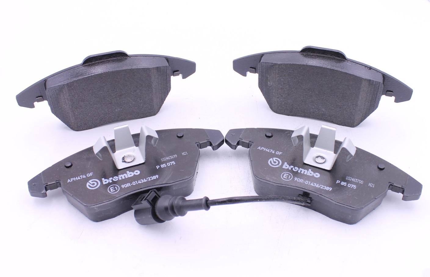 P85075 BREMBO КОЛОДКИ ТОРМОЗНЫЕ ПЕРЕДНИЕ КОМПЛЕКТ С ДАТЧИКОМ ИЗНОСА 156.4 X 71.4 X 20.