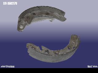 S113502170 CHERY КОЛОДКИ ТОРМОЗНЫЕ ЗАДНИЕ QQ (S11)