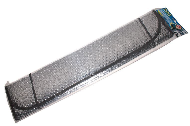 SD157 DOLLEX ШТОРКА СОЛНЦЕЗАЩИТНАЯ НА ЛОБОВОЕ СТЕКЛО 145X70 СМ SILVER (ДВУХСТОРОННЯЯ ФОЛЬГА)